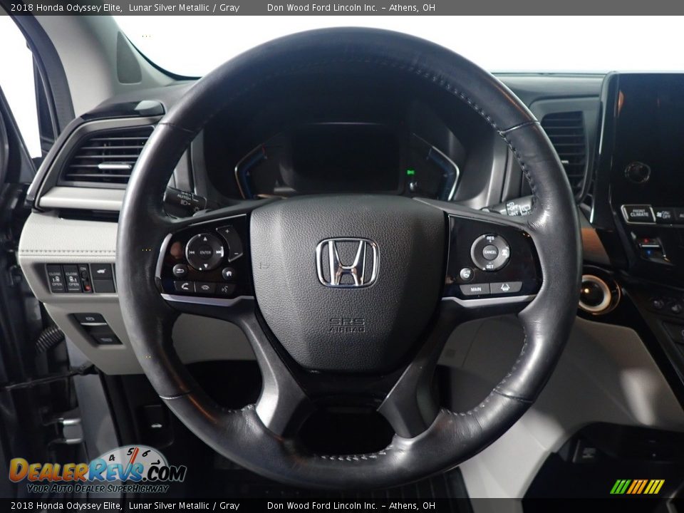2018 Honda Odyssey Elite Lunar Silver Metallic / Gray Photo #31