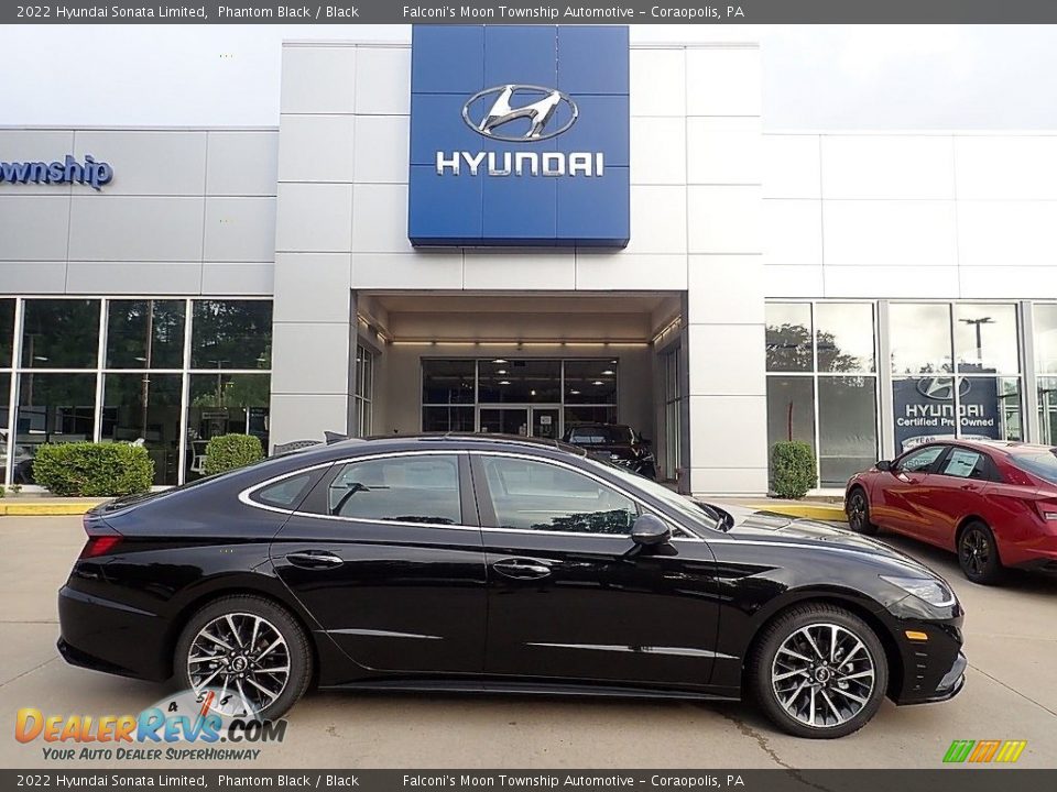 2022 Hyundai Sonata Limited Phantom Black / Black Photo #1