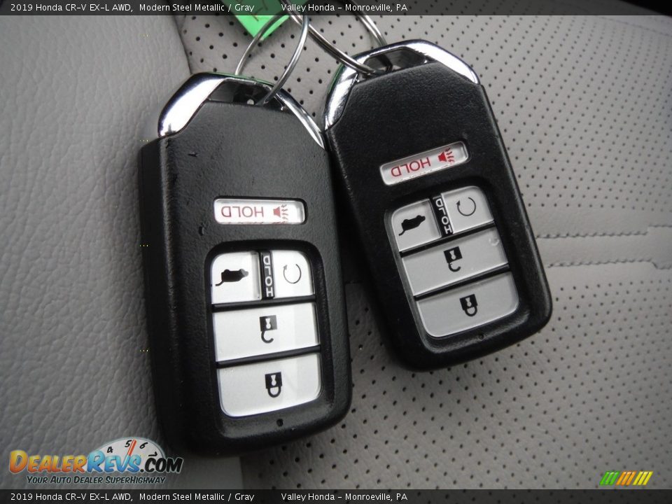 2019 Honda CR-V EX-L AWD Modern Steel Metallic / Gray Photo #31