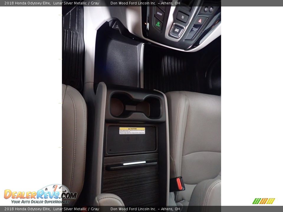 2018 Honda Odyssey Elite Lunar Silver Metallic / Gray Photo #36