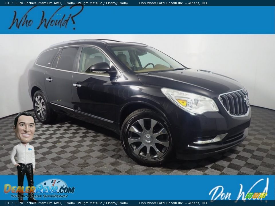 2017 Buick Enclave Premium AWD Ebony Twilight Metallic / Ebony/Ebony Photo #1