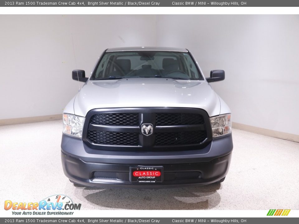 2013 Ram 1500 Tradesman Crew Cab 4x4 Bright Silver Metallic / Black/Diesel Gray Photo #2