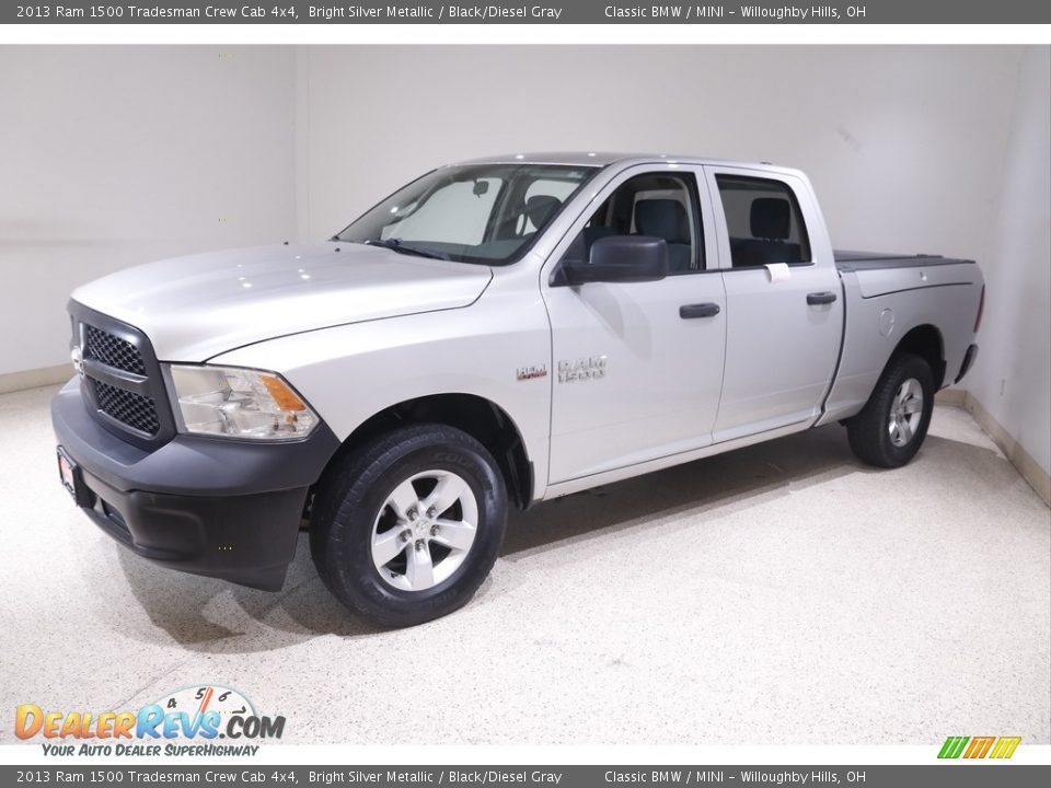 Bright Silver Metallic 2013 Ram 1500 Tradesman Crew Cab 4x4 Photo #3