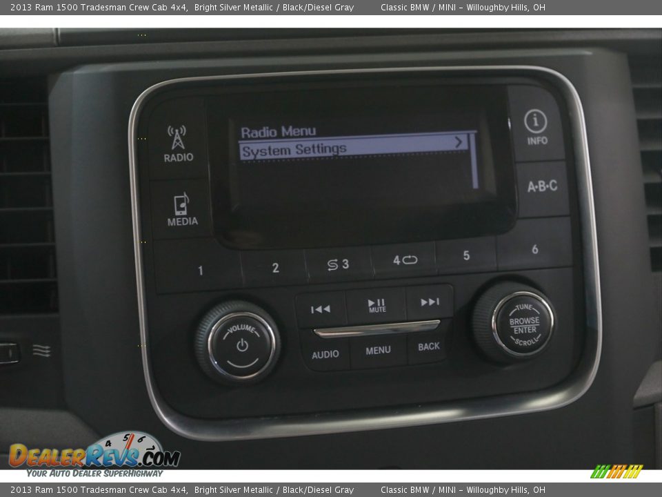 Controls of 2013 Ram 1500 Tradesman Crew Cab 4x4 Photo #11