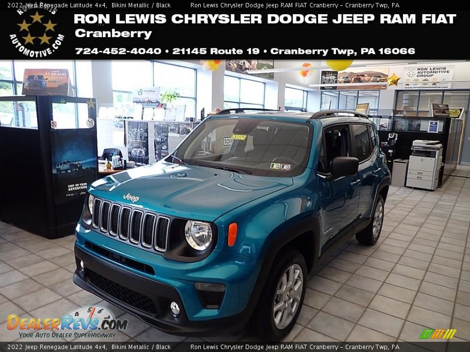 2022 Jeep Renegade Latitude 4x4 Bikini Metallic / Black Photo #1