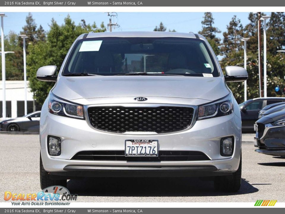 2016 Kia Sedona EX Bright Silver / Gray Photo #3