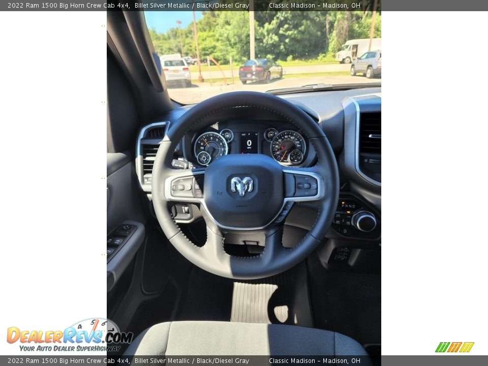 2022 Ram 1500 Big Horn Crew Cab 4x4 Billet Silver Metallic / Black/Diesel Gray Photo #5