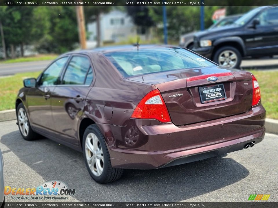 2012 Ford Fusion SE Bordeaux Reserve Metallic / Charcoal Black Photo #3