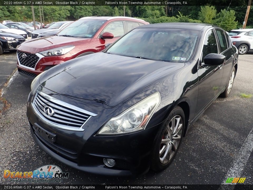 2010 Infiniti G 37 x AWD Sedan Obsidian Black / Graphite Photo #1