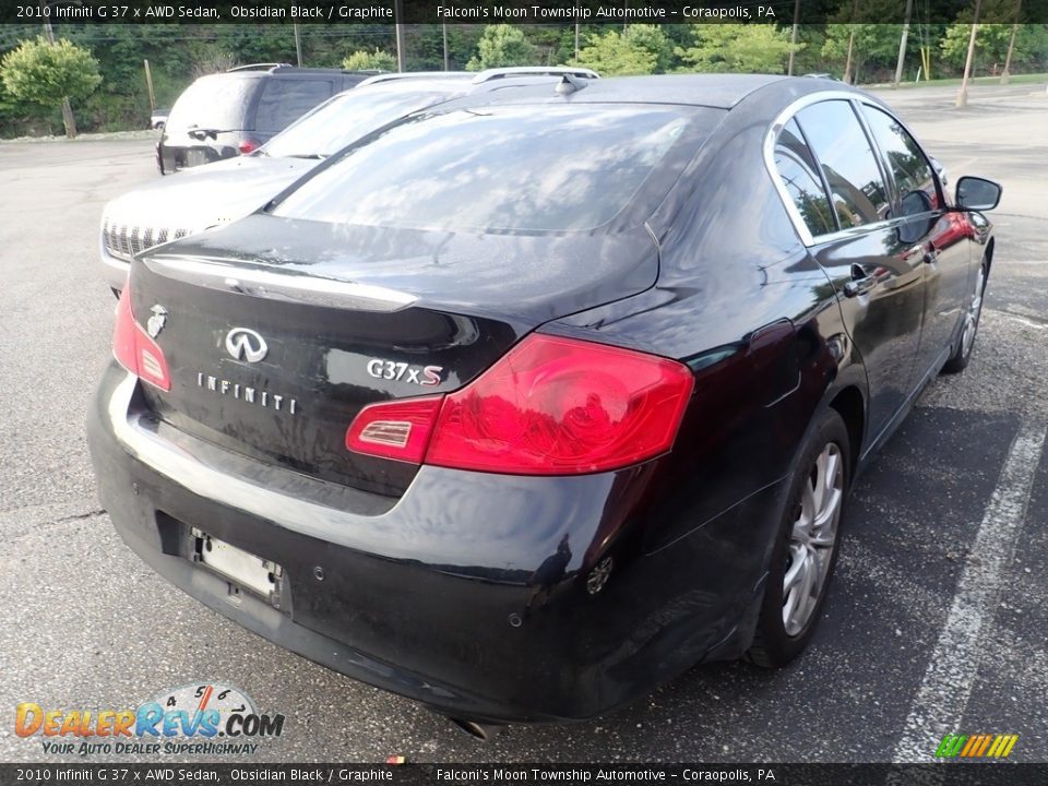 2010 Infiniti G 37 x AWD Sedan Obsidian Black / Graphite Photo #4