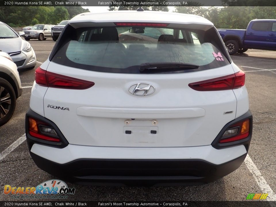 2020 Hyundai Kona SE AWD Chalk White / Black Photo #3