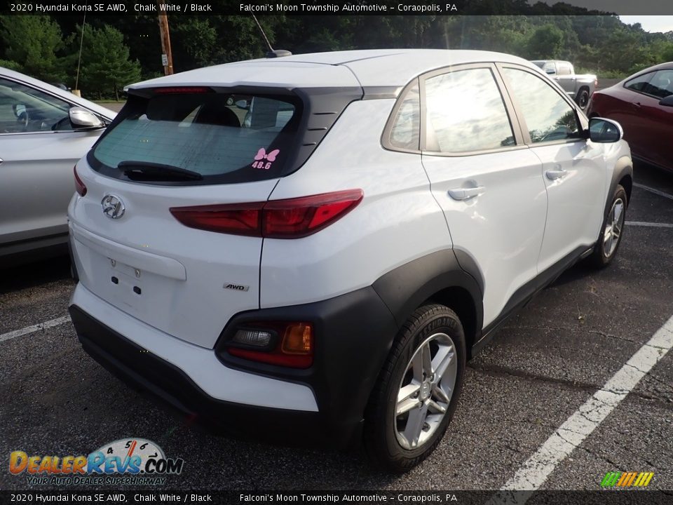 2020 Hyundai Kona SE AWD Chalk White / Black Photo #4