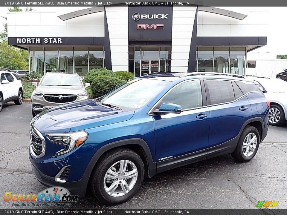 2019 GMC Terrain SLE AWD Blue Emerald Metallic / Jet Black Photo #1