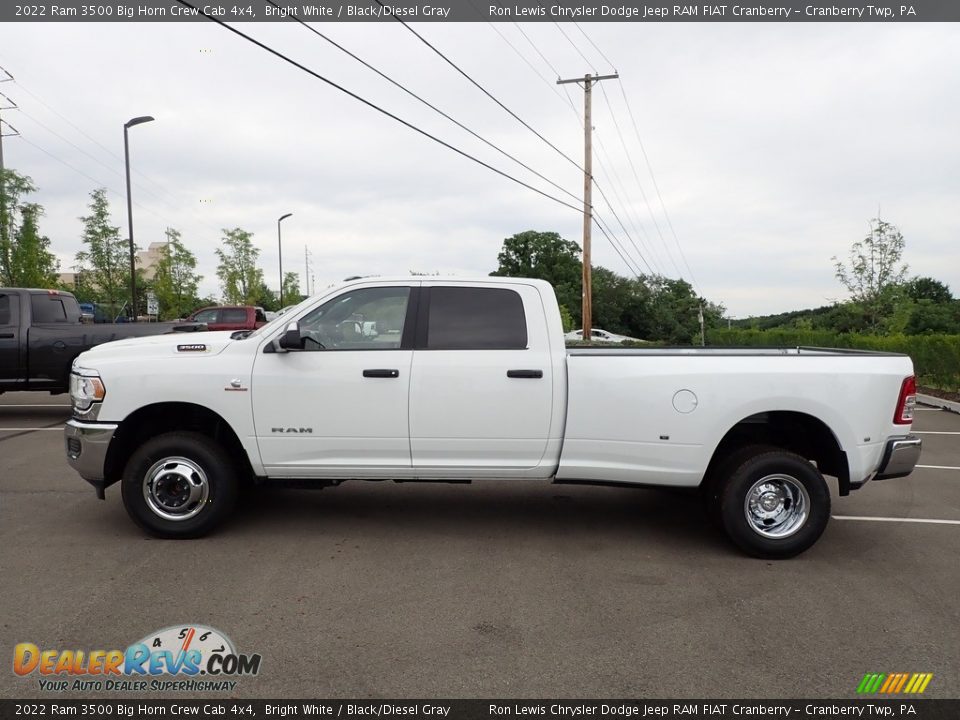 2022 Ram 3500 Big Horn Crew Cab 4x4 Bright White / Black/Diesel Gray Photo #2