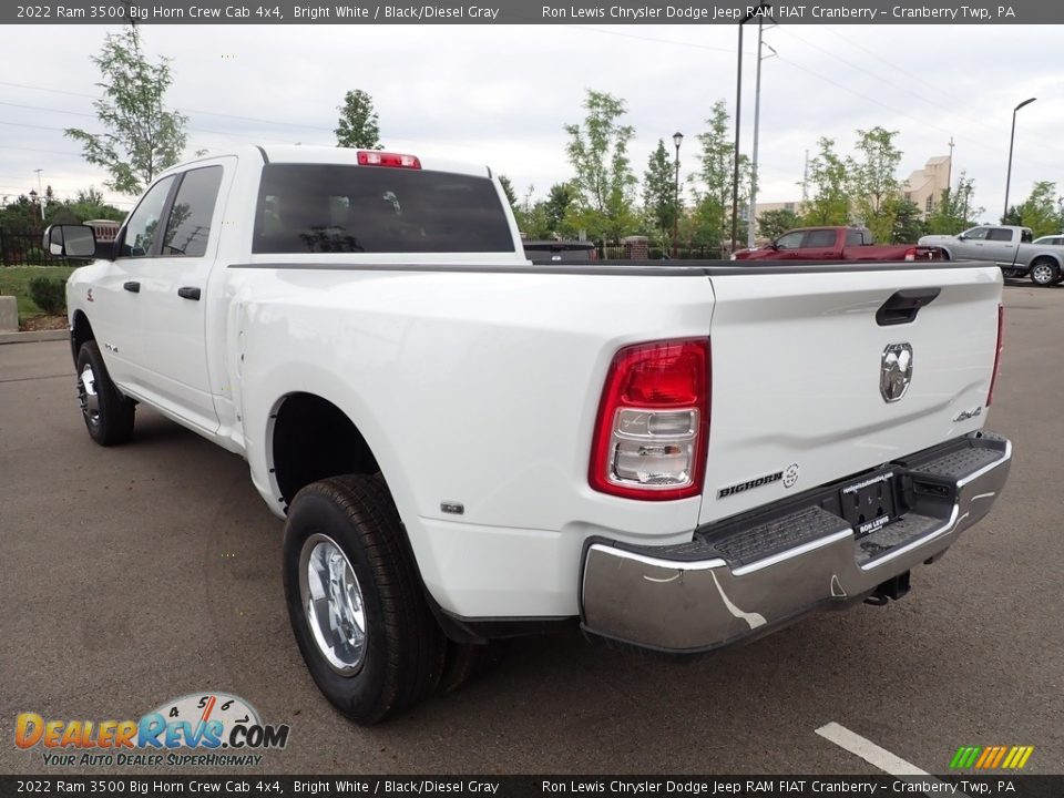 2022 Ram 3500 Big Horn Crew Cab 4x4 Bright White / Black/Diesel Gray Photo #3