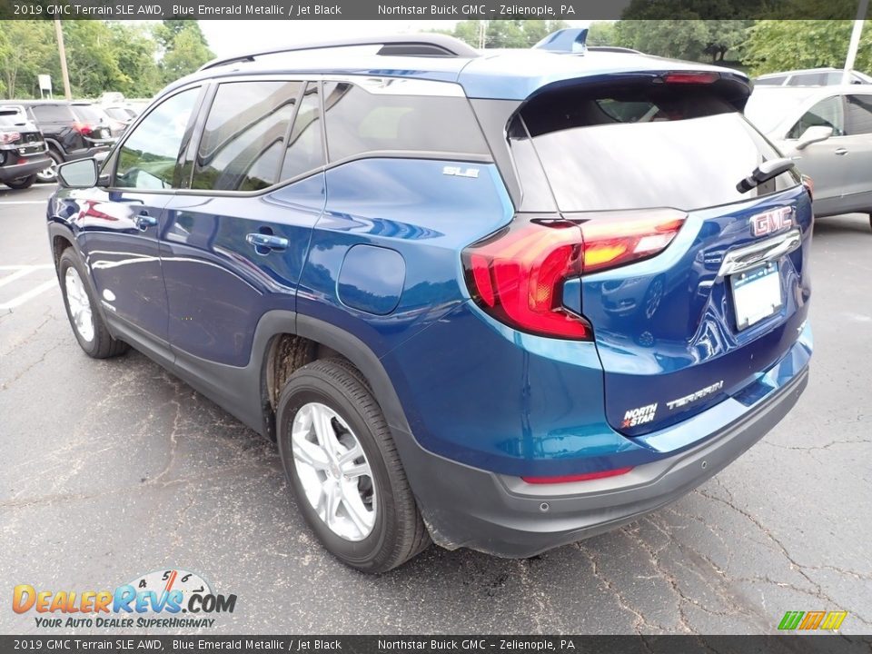 2019 GMC Terrain SLE AWD Blue Emerald Metallic / Jet Black Photo #3