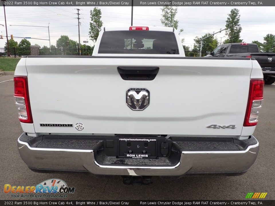 2022 Ram 3500 Big Horn Crew Cab 4x4 Bright White / Black/Diesel Gray Photo #4