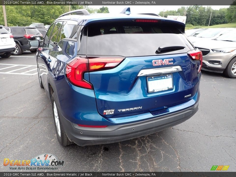 2019 GMC Terrain SLE AWD Blue Emerald Metallic / Jet Black Photo #4