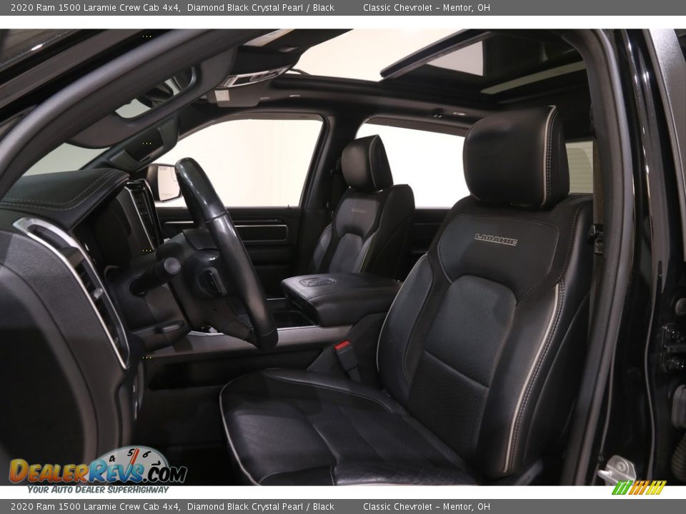 2020 Ram 1500 Laramie Crew Cab 4x4 Diamond Black Crystal Pearl / Black Photo #5