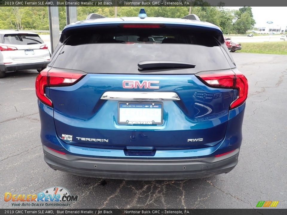 2019 GMC Terrain SLE AWD Blue Emerald Metallic / Jet Black Photo #5