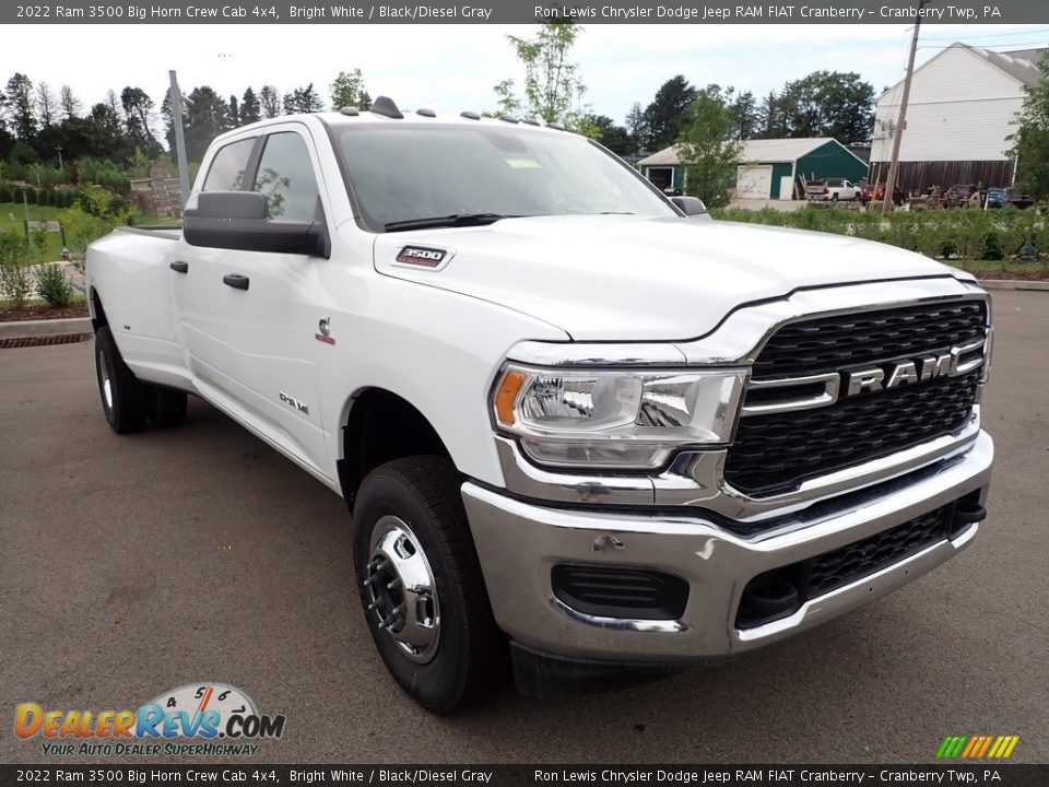 2022 Ram 3500 Big Horn Crew Cab 4x4 Bright White / Black/Diesel Gray Photo #7