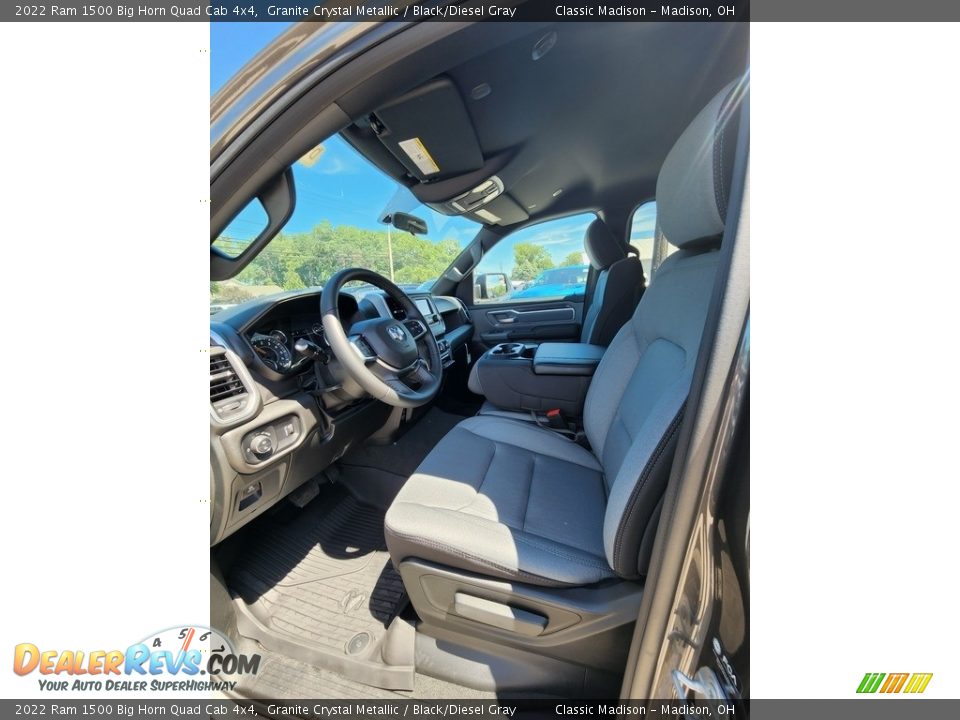2022 Ram 1500 Big Horn Quad Cab 4x4 Granite Crystal Metallic / Black/Diesel Gray Photo #2