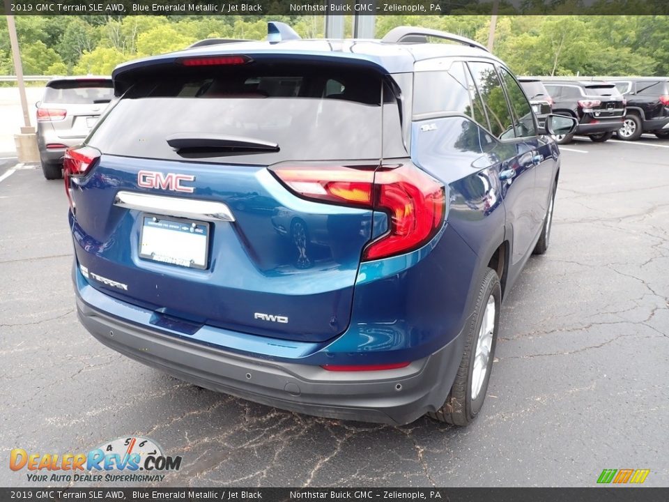 2019 GMC Terrain SLE AWD Blue Emerald Metallic / Jet Black Photo #7