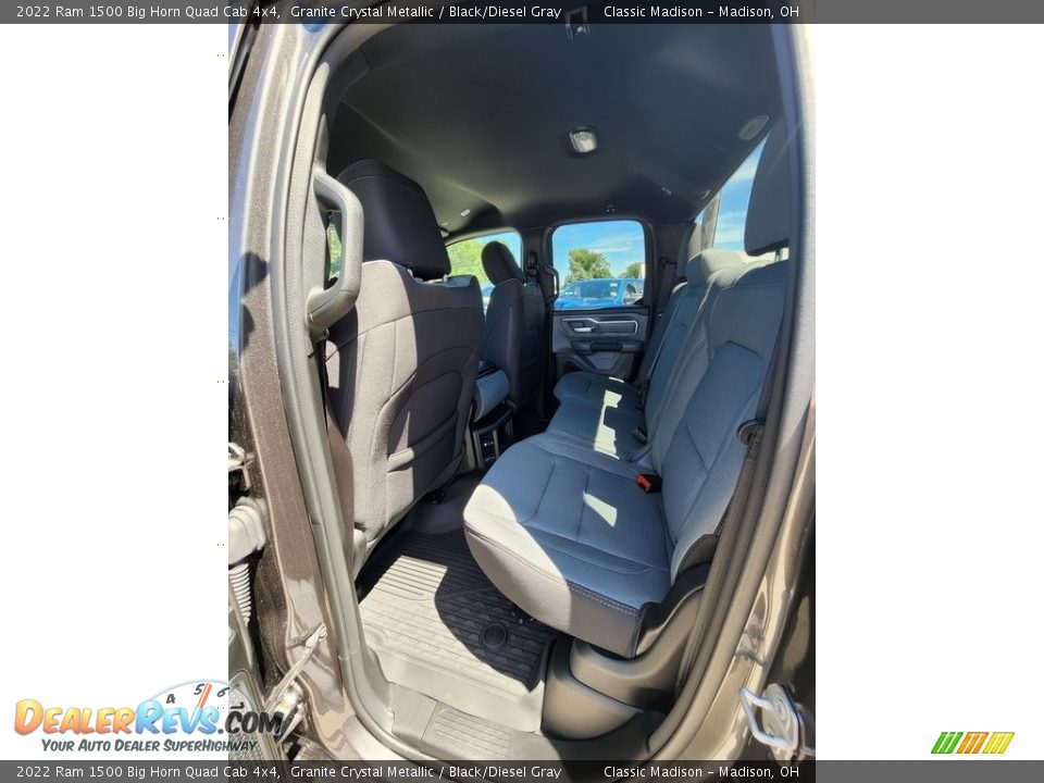 2022 Ram 1500 Big Horn Quad Cab 4x4 Granite Crystal Metallic / Black/Diesel Gray Photo #3