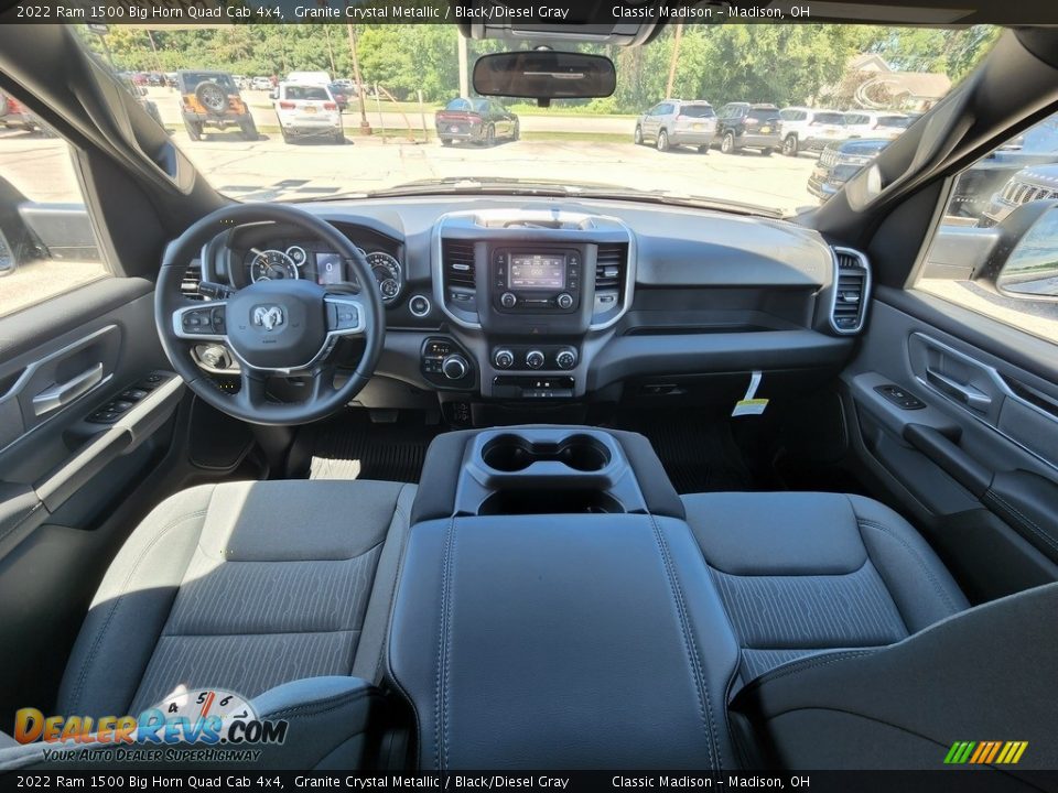 2022 Ram 1500 Big Horn Quad Cab 4x4 Granite Crystal Metallic / Black/Diesel Gray Photo #4