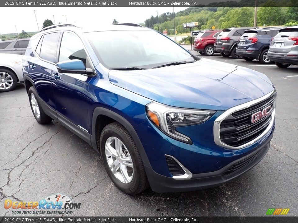 2019 GMC Terrain SLE AWD Blue Emerald Metallic / Jet Black Photo #9