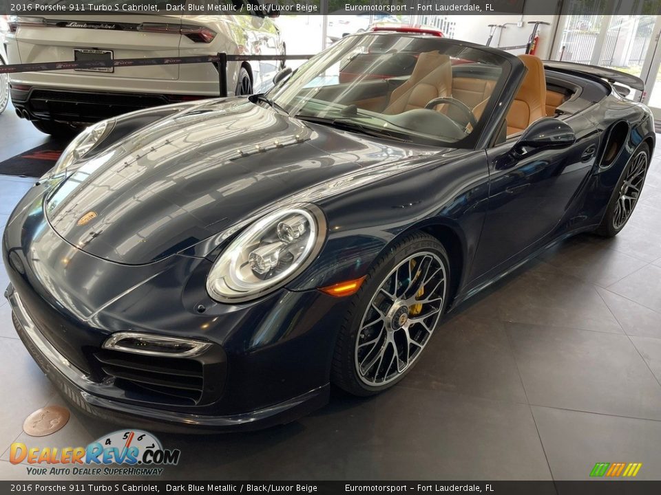 Dark Blue Metallic 2016 Porsche 911 Turbo S Cabriolet Photo #26