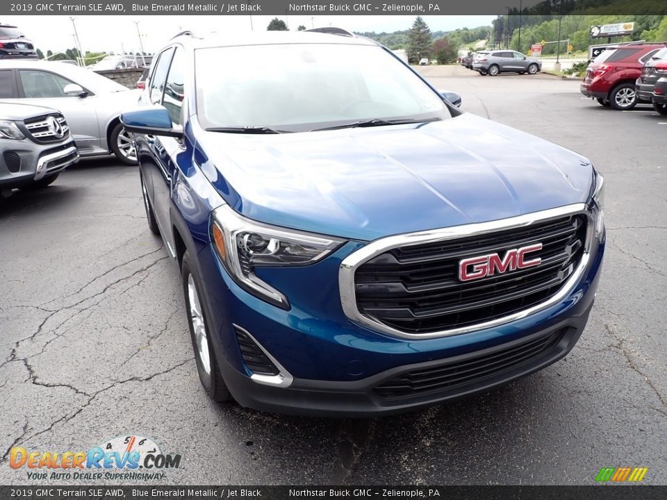 2019 GMC Terrain SLE AWD Blue Emerald Metallic / Jet Black Photo #10