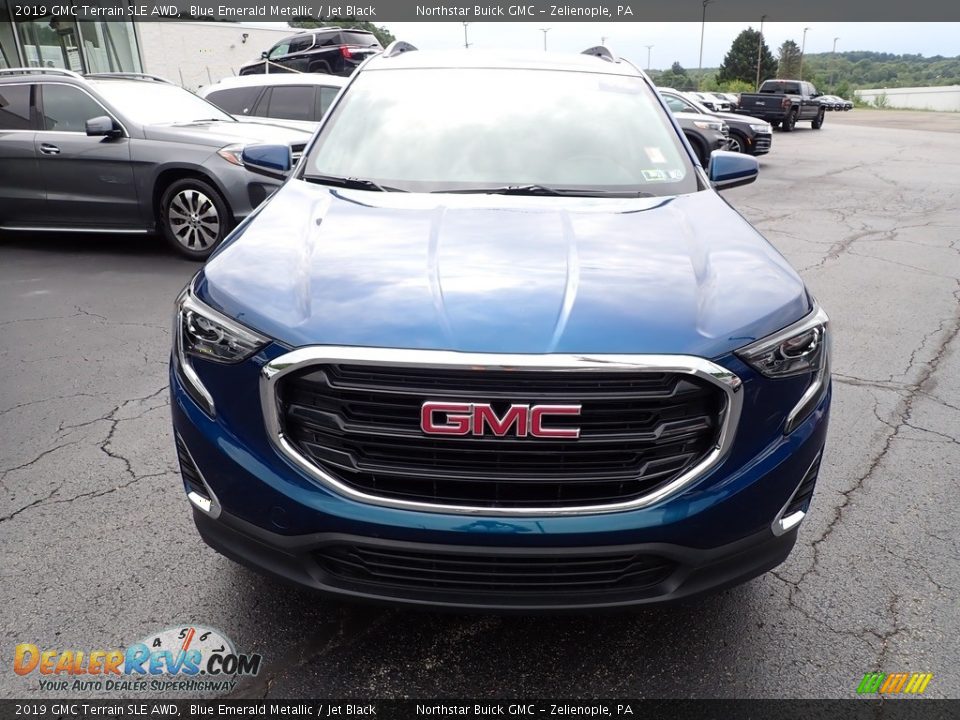 2019 GMC Terrain SLE AWD Blue Emerald Metallic / Jet Black Photo #11