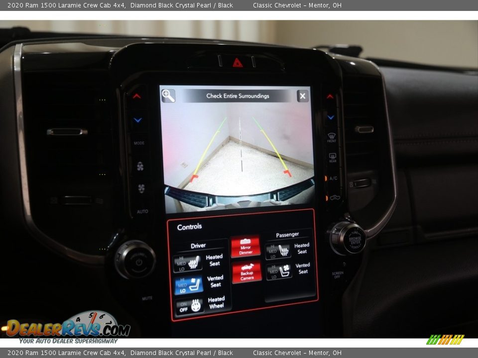 2020 Ram 1500 Laramie Crew Cab 4x4 Diamond Black Crystal Pearl / Black Photo #14