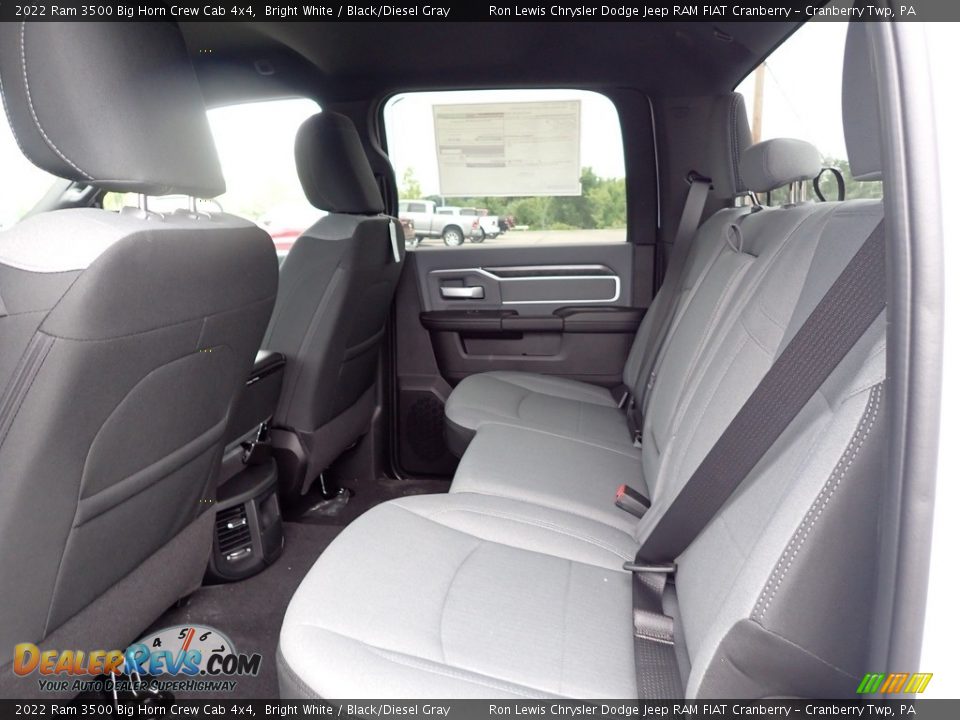 Rear Seat of 2022 Ram 3500 Big Horn Crew Cab 4x4 Photo #13