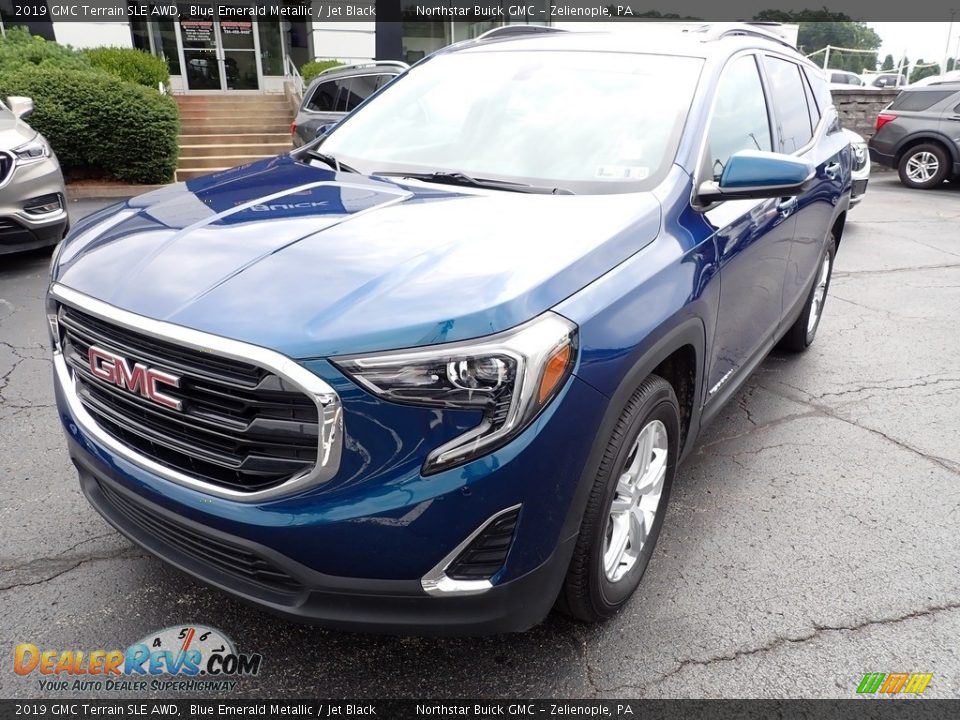 2019 GMC Terrain SLE AWD Blue Emerald Metallic / Jet Black Photo #12