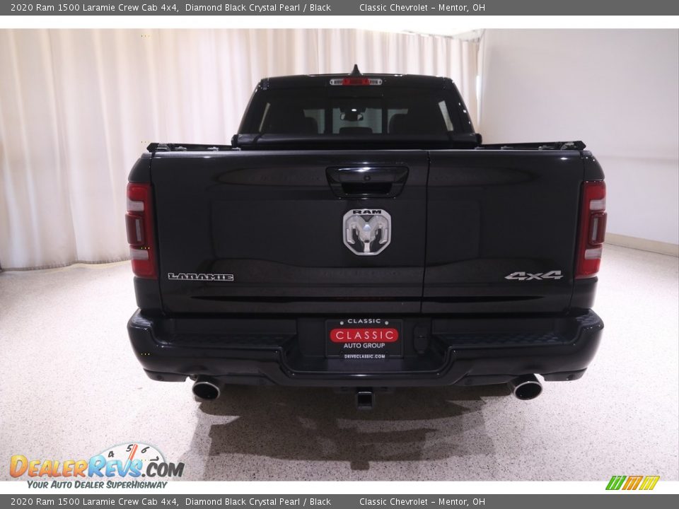 2020 Ram 1500 Laramie Crew Cab 4x4 Diamond Black Crystal Pearl / Black Photo #21