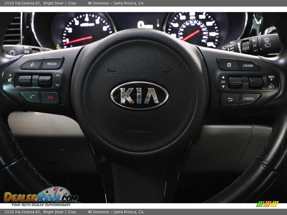 2016 Kia Sedona EX Steering Wheel Photo #33