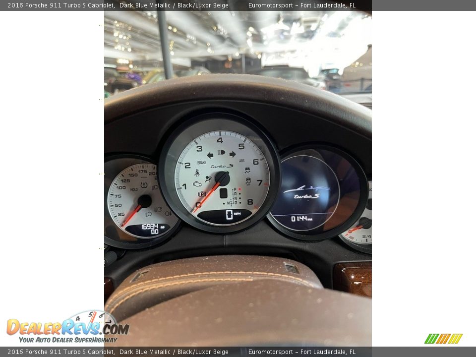 2016 Porsche 911 Turbo S Cabriolet Gauges Photo #40