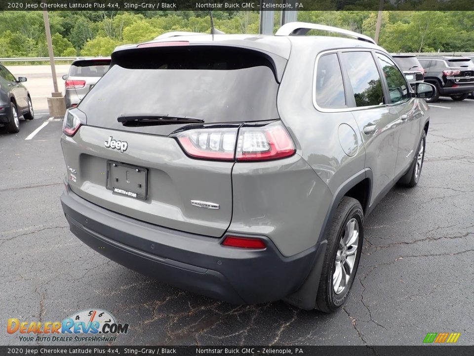 2020 Jeep Cherokee Latitude Plus 4x4 Sting-Gray / Black Photo #6