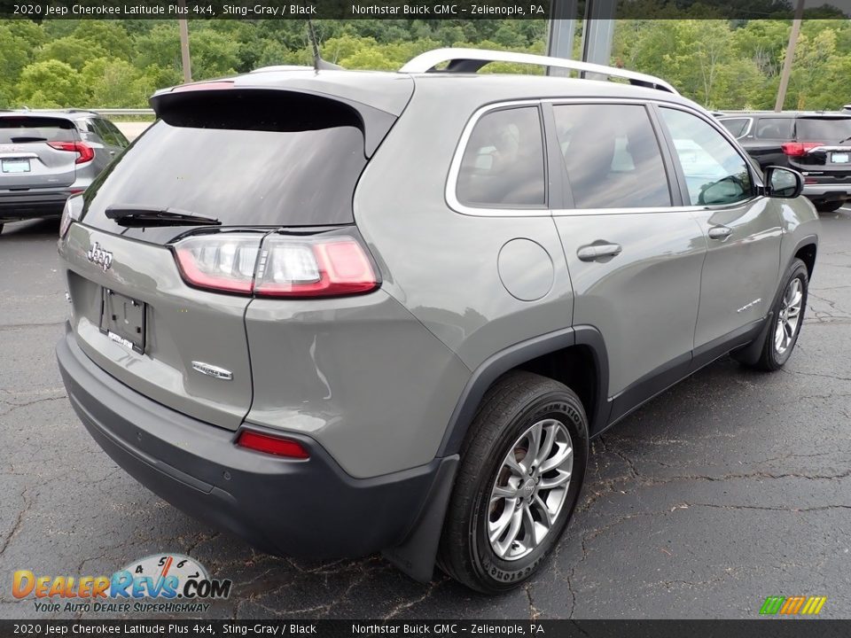 2020 Jeep Cherokee Latitude Plus 4x4 Sting-Gray / Black Photo #7