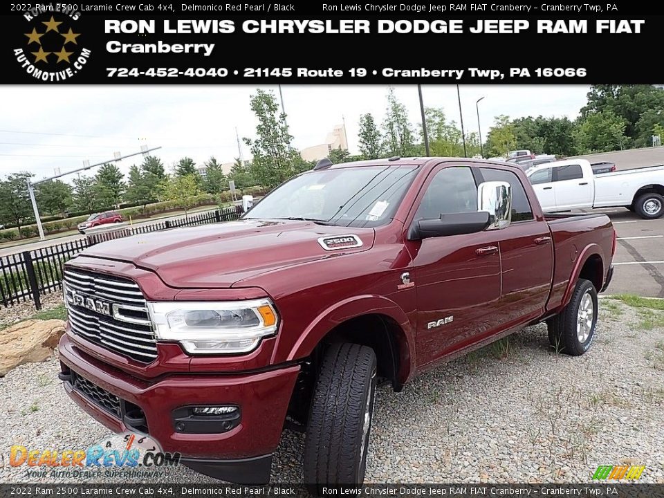 2022 Ram 2500 Laramie Crew Cab 4x4 Delmonico Red Pearl / Black Photo #1