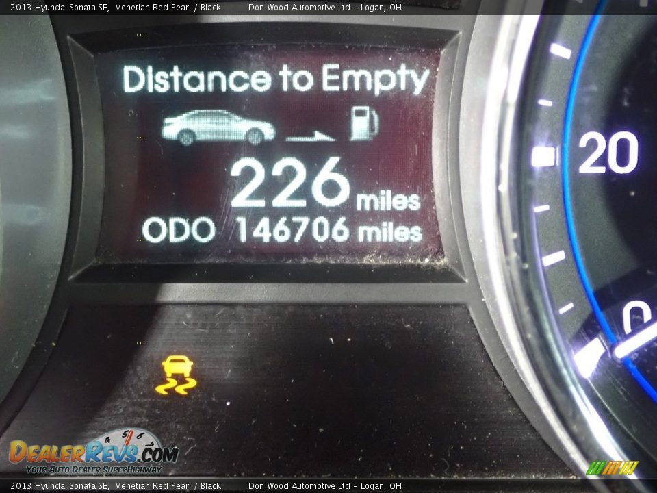 2013 Hyundai Sonata SE Venetian Red Pearl / Black Photo #33