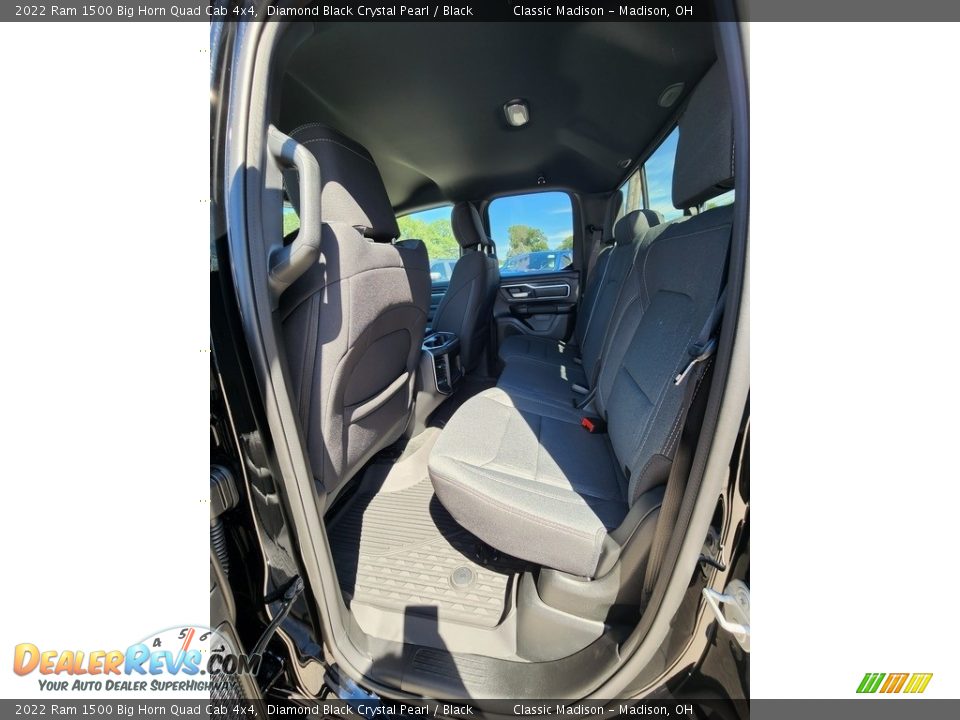 2022 Ram 1500 Big Horn Quad Cab 4x4 Diamond Black Crystal Pearl / Black Photo #3