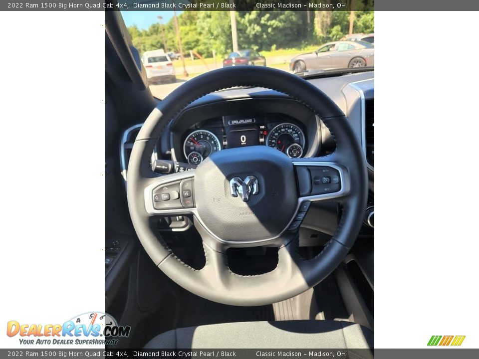 2022 Ram 1500 Big Horn Quad Cab 4x4 Diamond Black Crystal Pearl / Black Photo #5