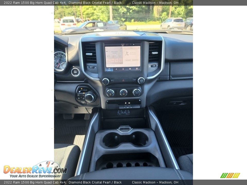 2022 Ram 1500 Big Horn Quad Cab 4x4 Diamond Black Crystal Pearl / Black Photo #6