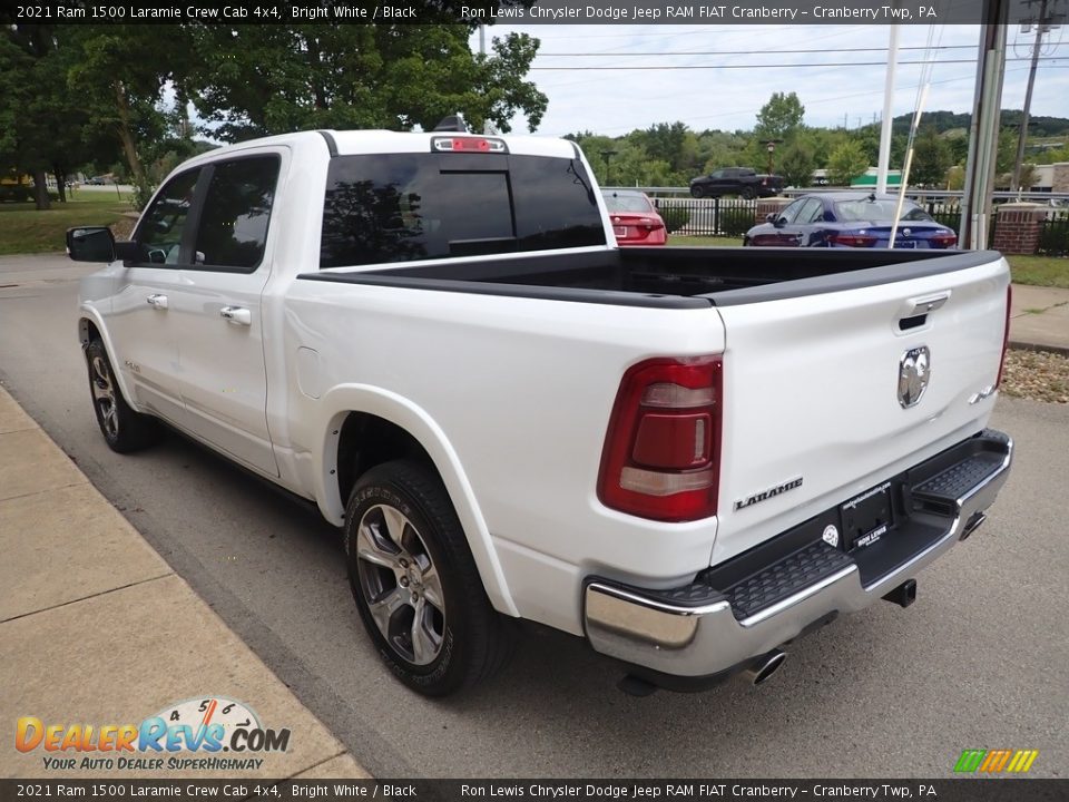 2021 Ram 1500 Laramie Crew Cab 4x4 Bright White / Black Photo #6