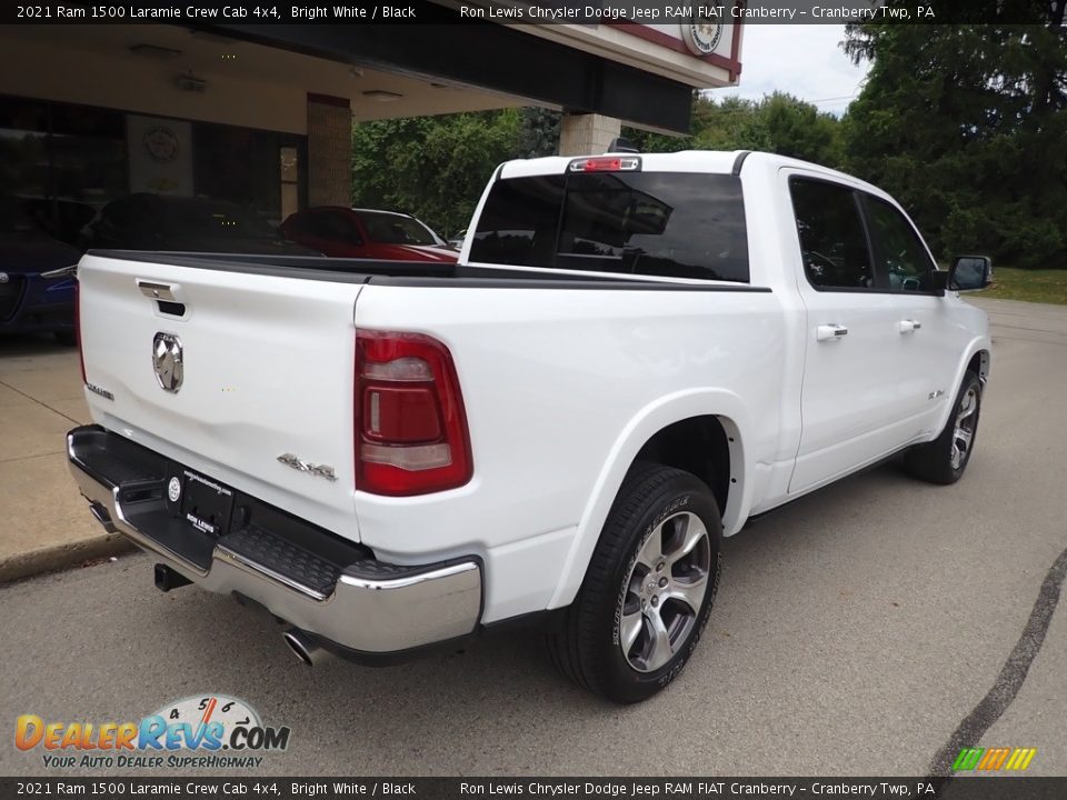 2021 Ram 1500 Laramie Crew Cab 4x4 Bright White / Black Photo #8