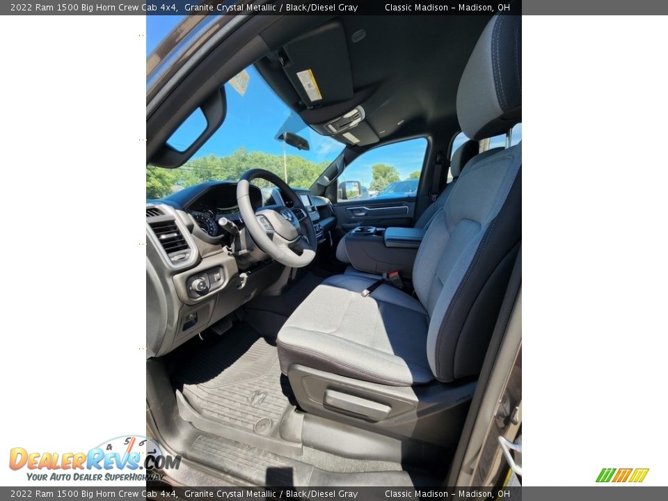 2022 Ram 1500 Big Horn Crew Cab 4x4 Granite Crystal Metallic / Black/Diesel Gray Photo #2