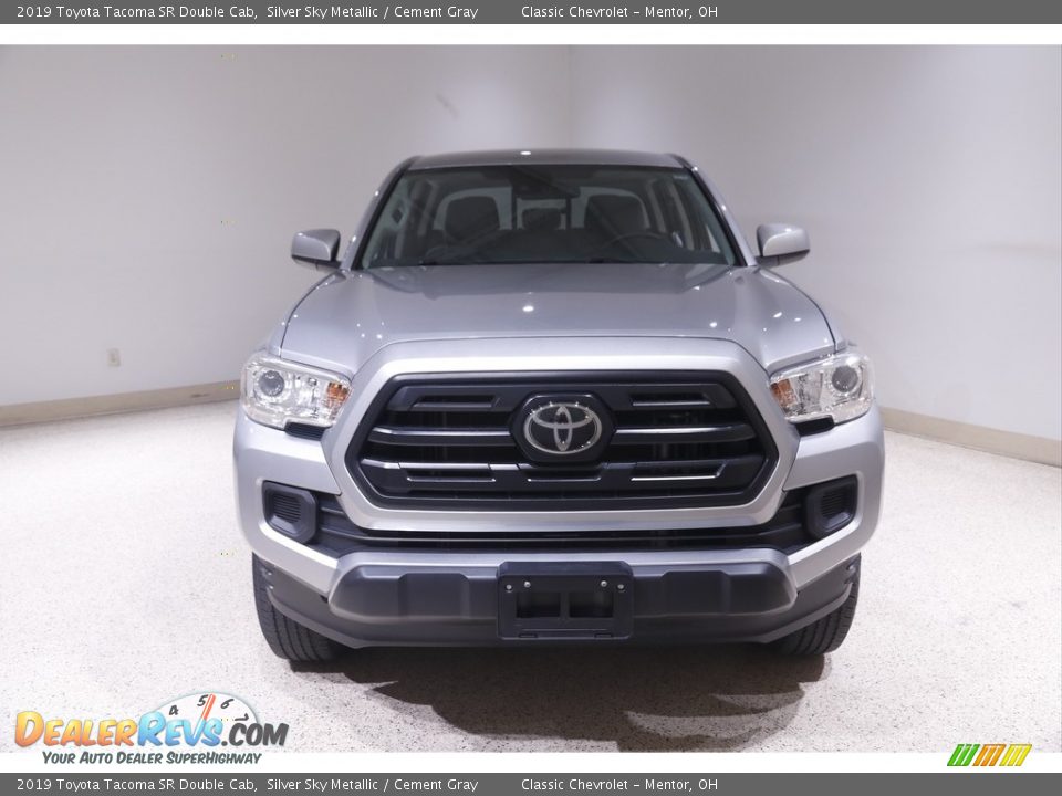 2019 Toyota Tacoma SR Double Cab Silver Sky Metallic / Cement Gray Photo #2